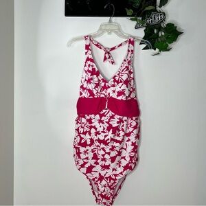 VM Swimwear Pink Floral Maternity One Piece Swimsuit XL